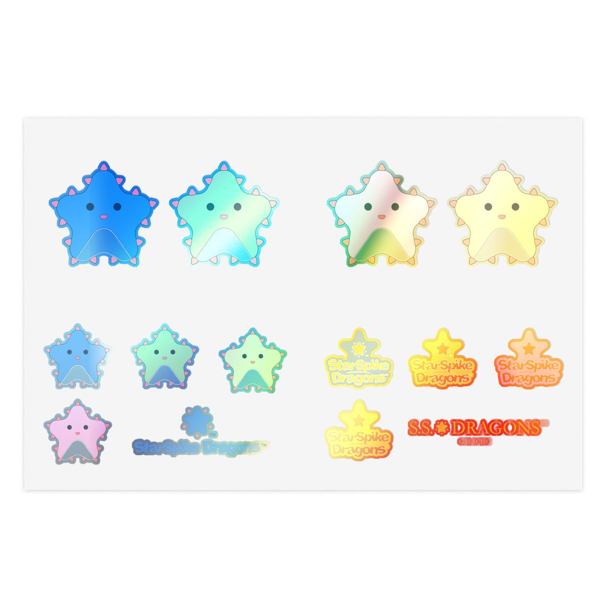 Star Spike Dragons™ Sticker Sheet