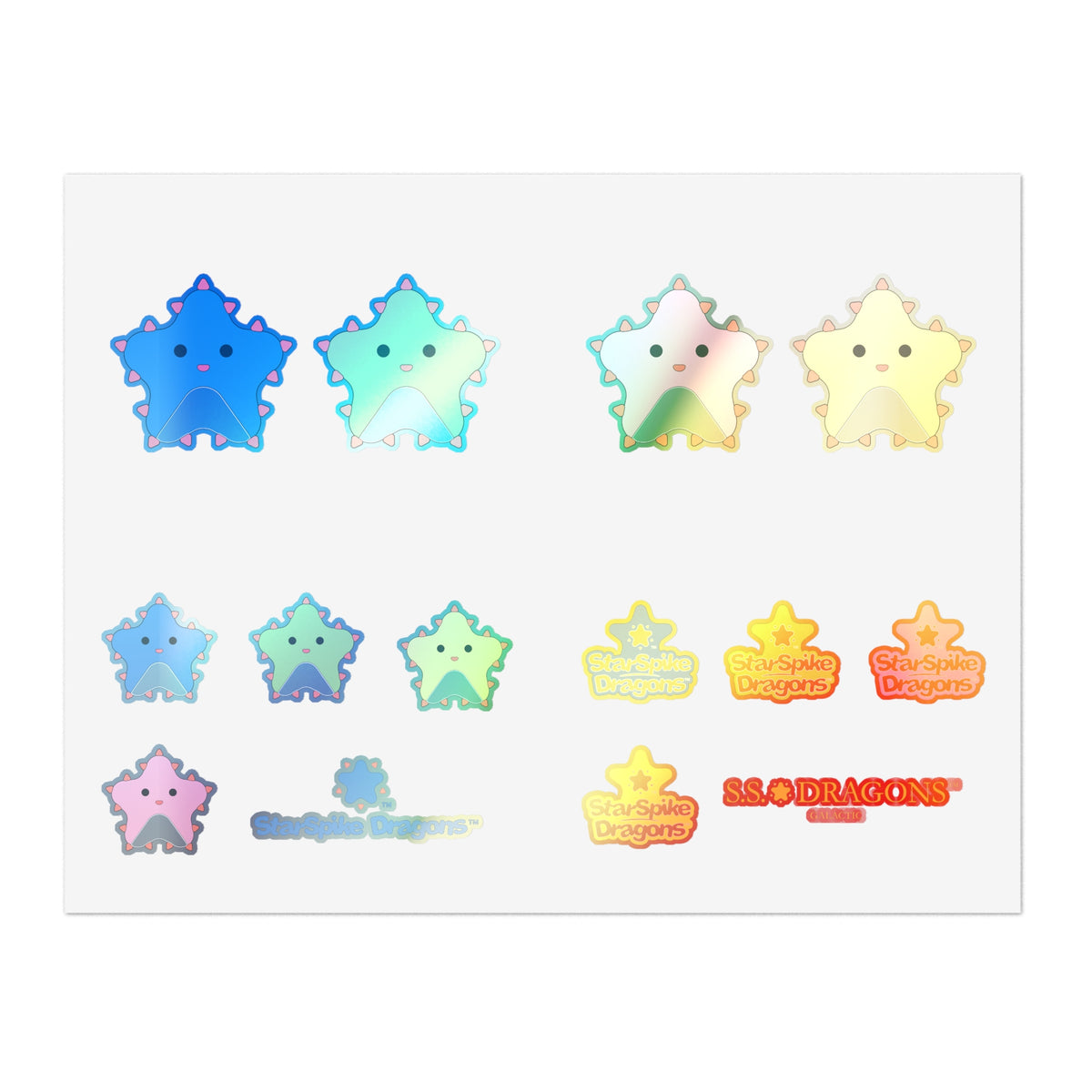 Star Spike Dragons™ Sticker Sheet